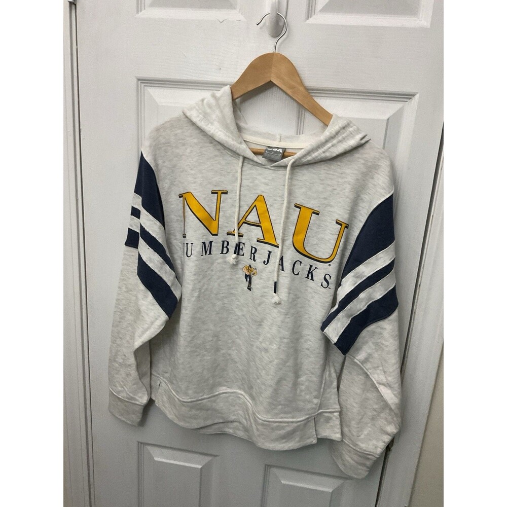 NEW Northern Arizona Lumberjacks Womens Small Gray Hoodie Logo NCAA